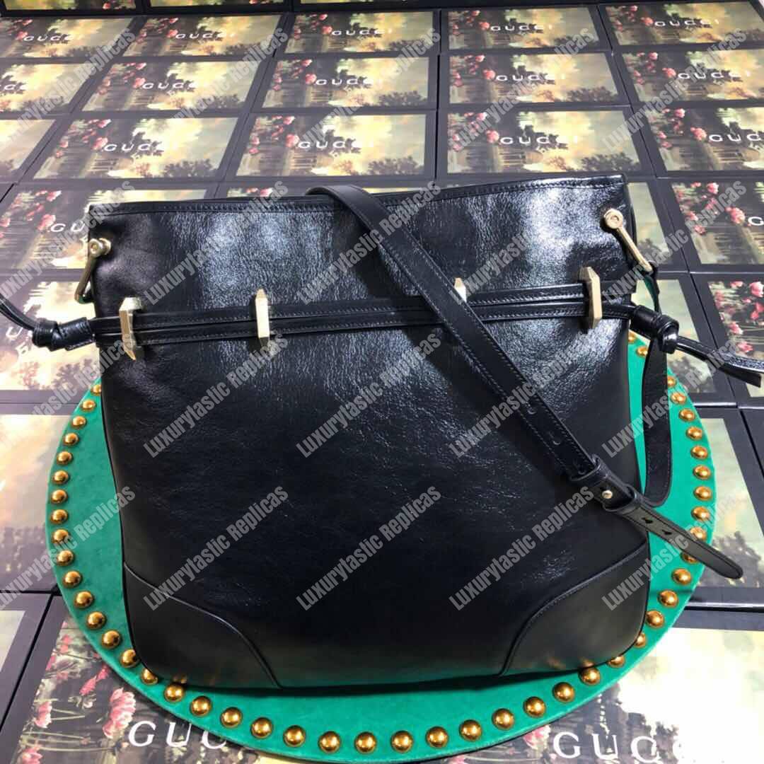 G*u*i 1955 horsebit messenger bag black