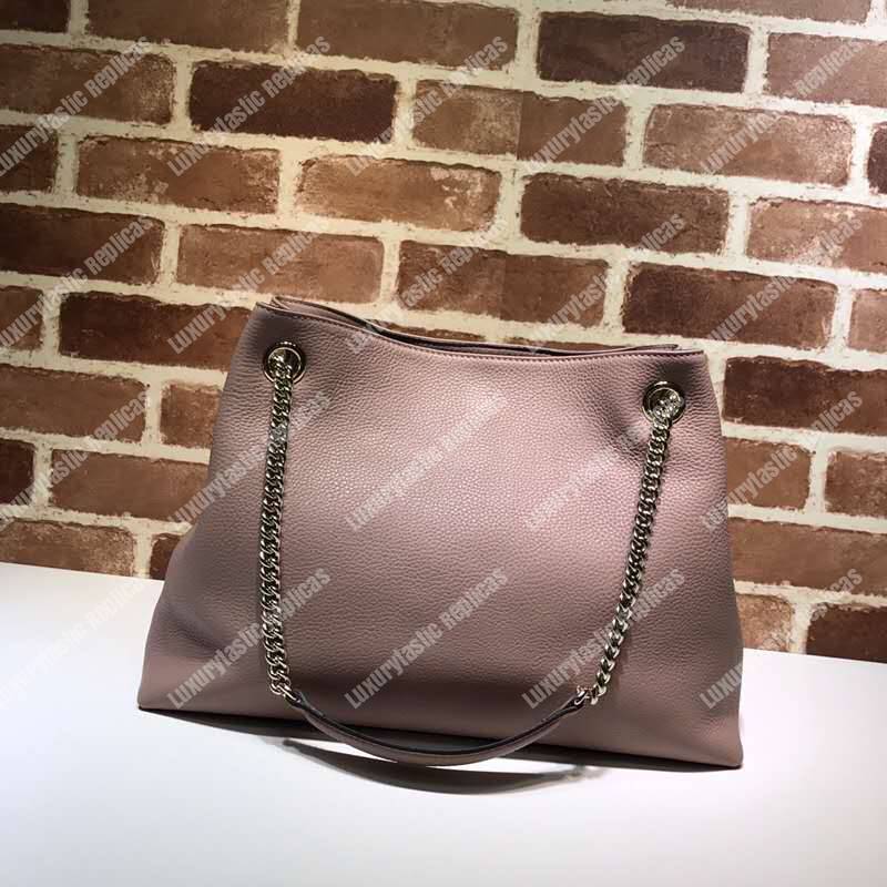 G*u*i soho shoulder bag chain strap medium neutral beige