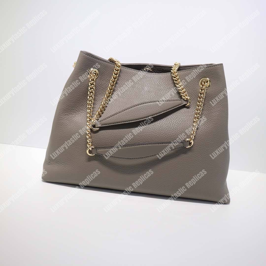 G*u*i soho shoulder bag chain strap medium grey