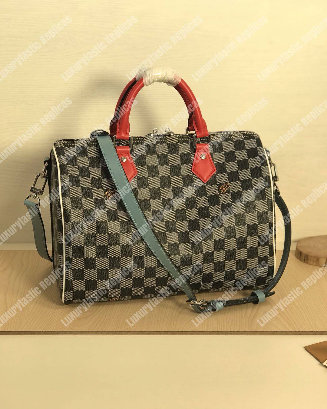LV Speedy Bandouliere Damier 30 Black/White
