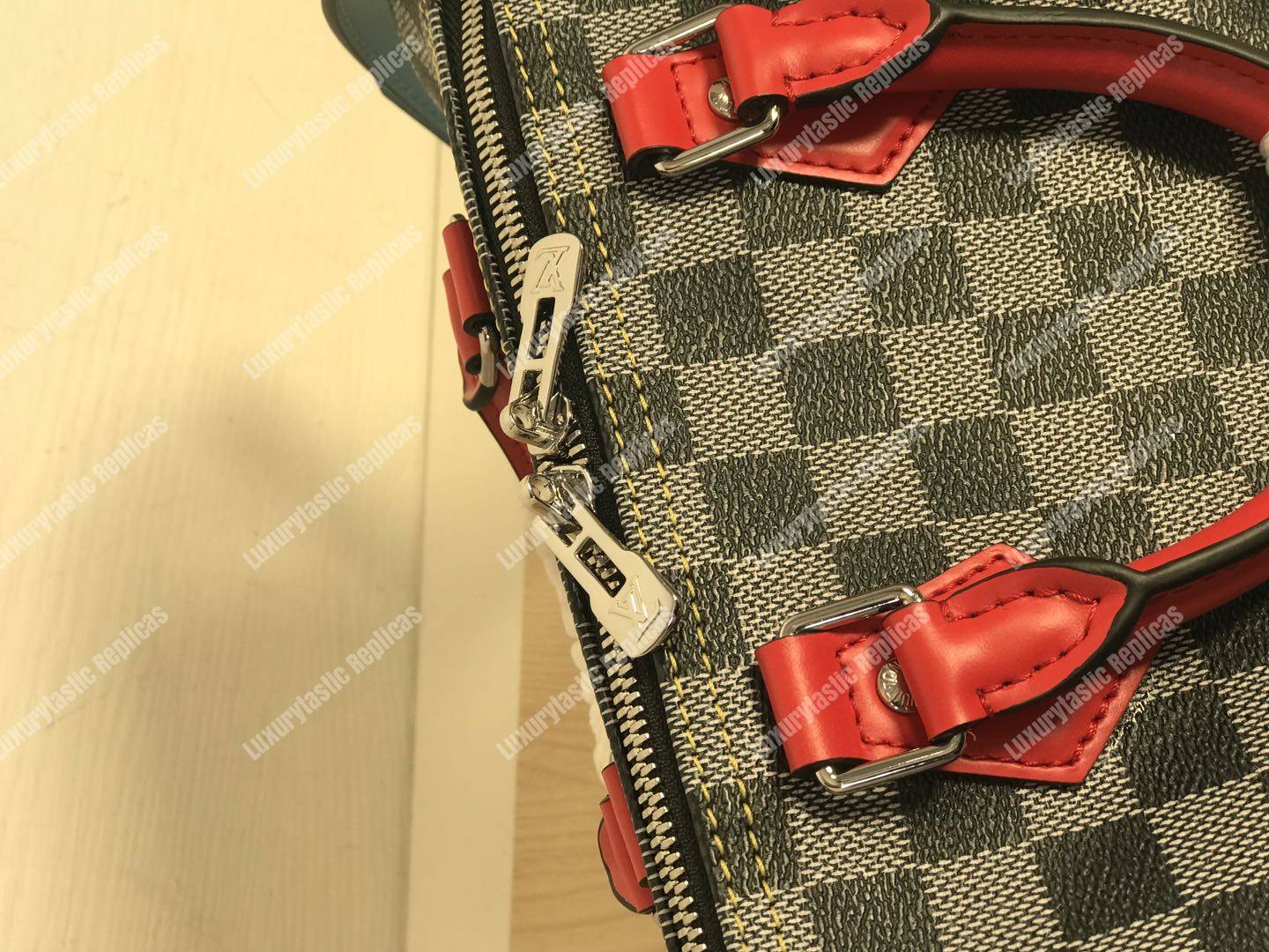 LV Speedy Bandouliere Damier 30 Black/White