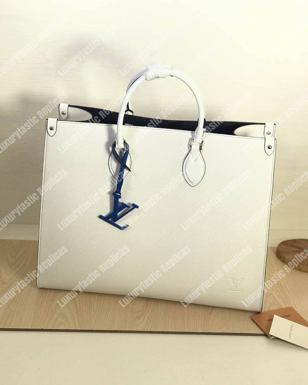 LV Onthego MM Blanc