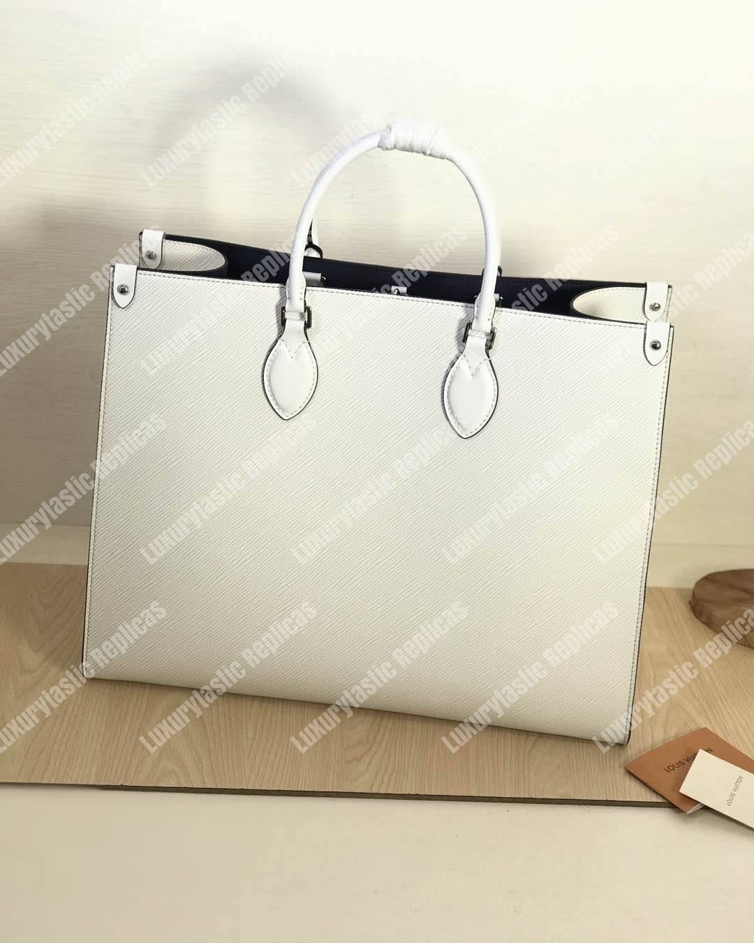LV Onthego MM Blanc