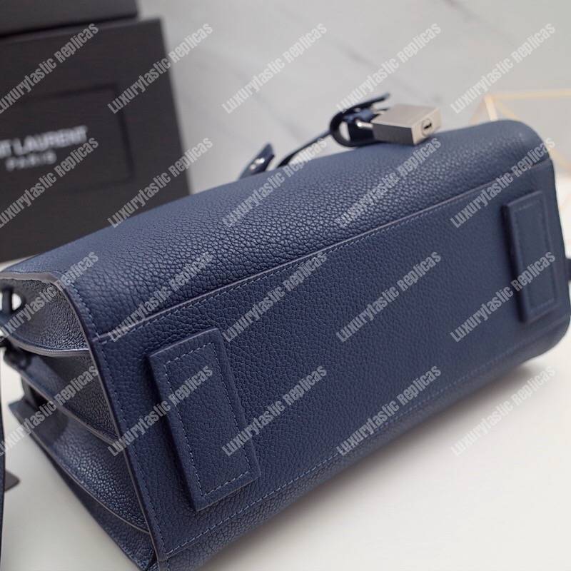 Saint Laurent Sac De Jour Baby Grained Leather Blue