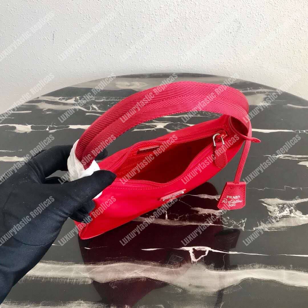 Pra*a re-edition 2000 nylon mini-bag red