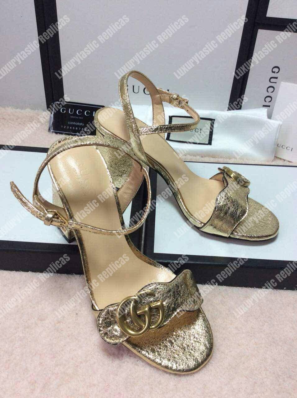 G*u*i marmont gg metallic sandals