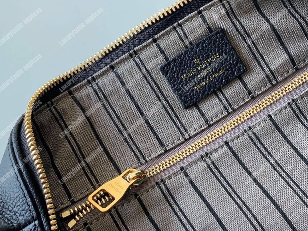 LV Speedy Bandouliere 30 Monogram Empreinte Leather Bleu Infini
