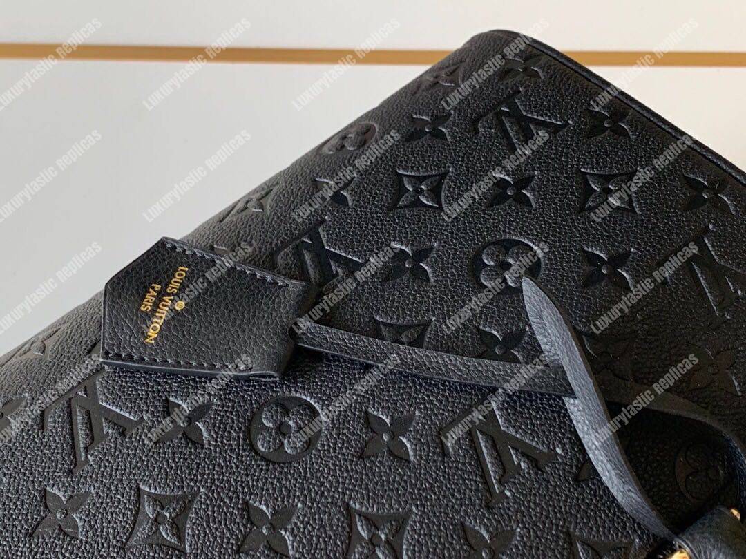 LV Speedy Bandouliere 30 Monogram Empreinte Leather Bleu Infini