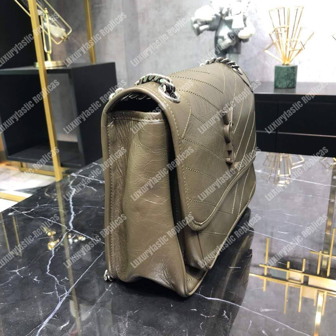 Saint Laurent Niki Medium In Vintage Leather Light Taupe