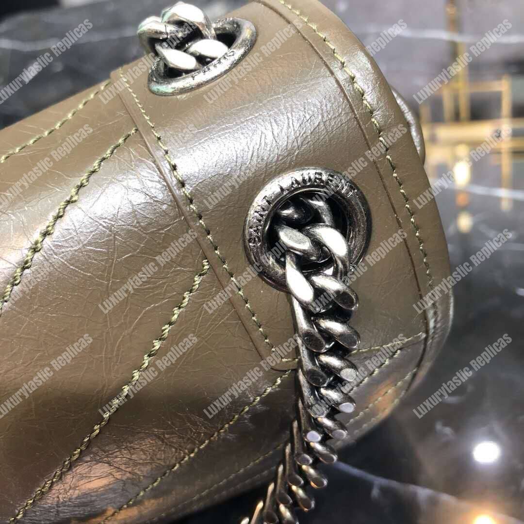 Saint Laurent Niki Medium In Vintage Leather Light Taupe