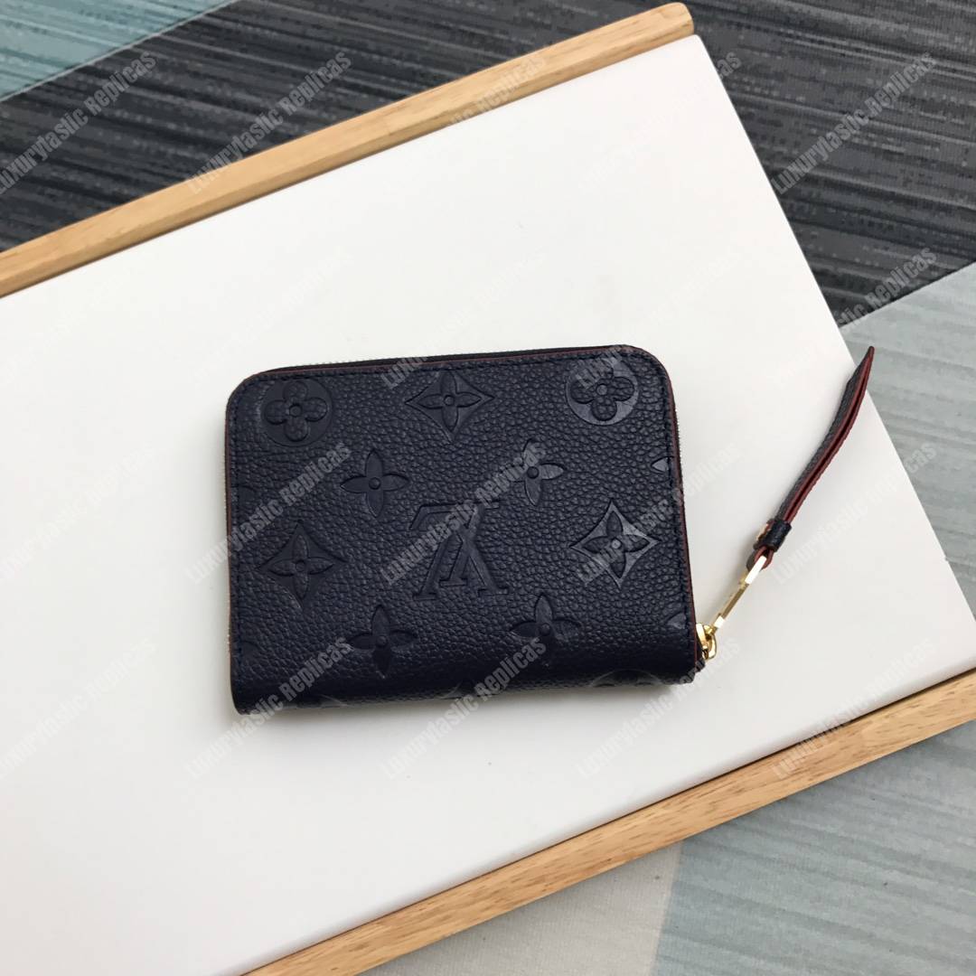 LV Zippy Coin Purse Monogram Empreinte Leather Marine Rouge