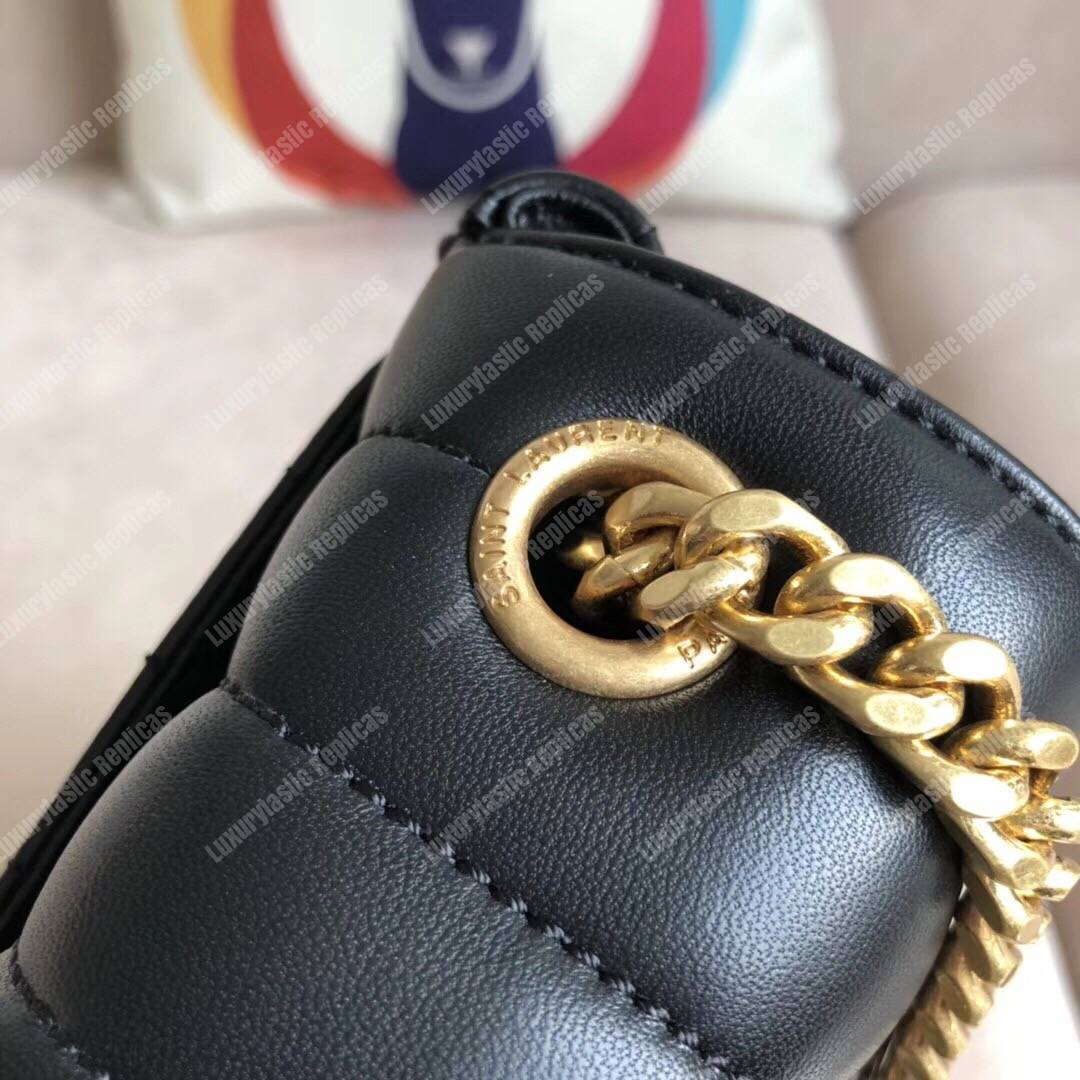 Saint Laurent Vicky Large Black
