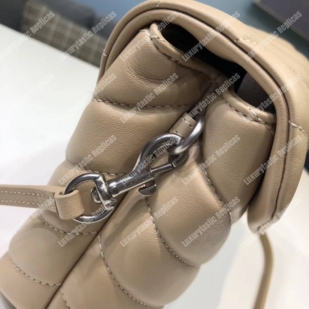 Saint Laurent Loulou Toy Bag In Matelassé “Y” Leather Powder