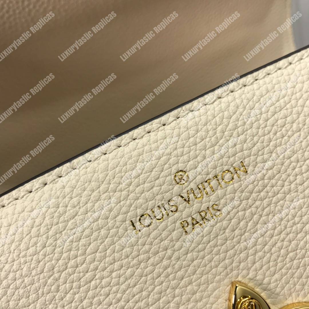 LV Rose Des Vents PM Creme Gold Padlock Handbag