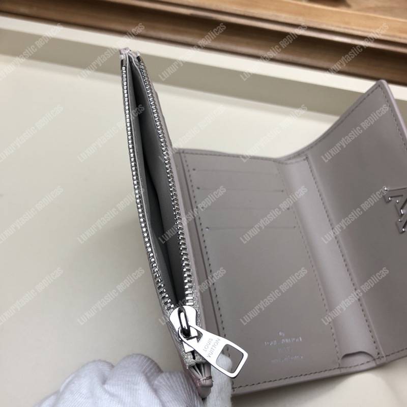 LV Capucines Compact Wallet Taurillon Magnolia Leather Monogram Flowers