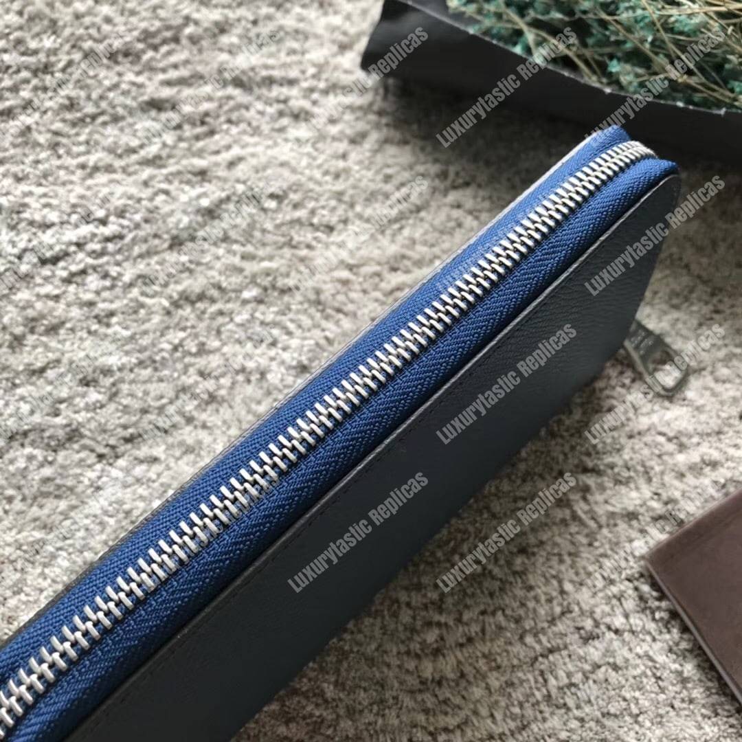 LV Vasco Wallet Taiga Leather Ocean