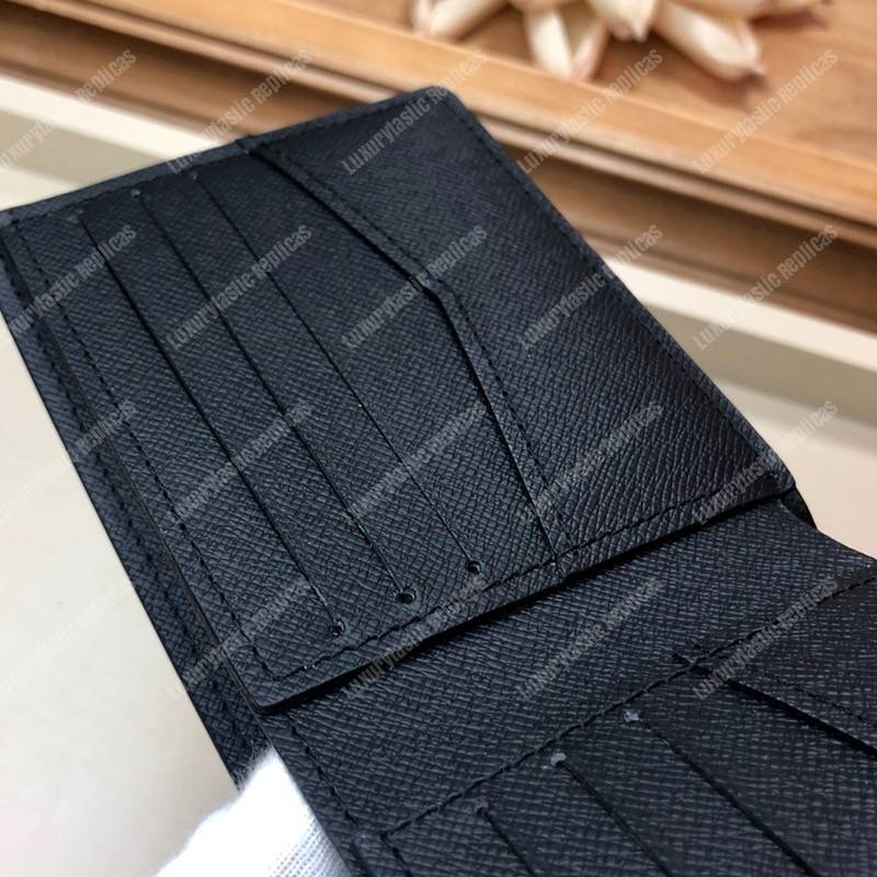 LV Slender Wallet Damier Graphite Pixel Blue