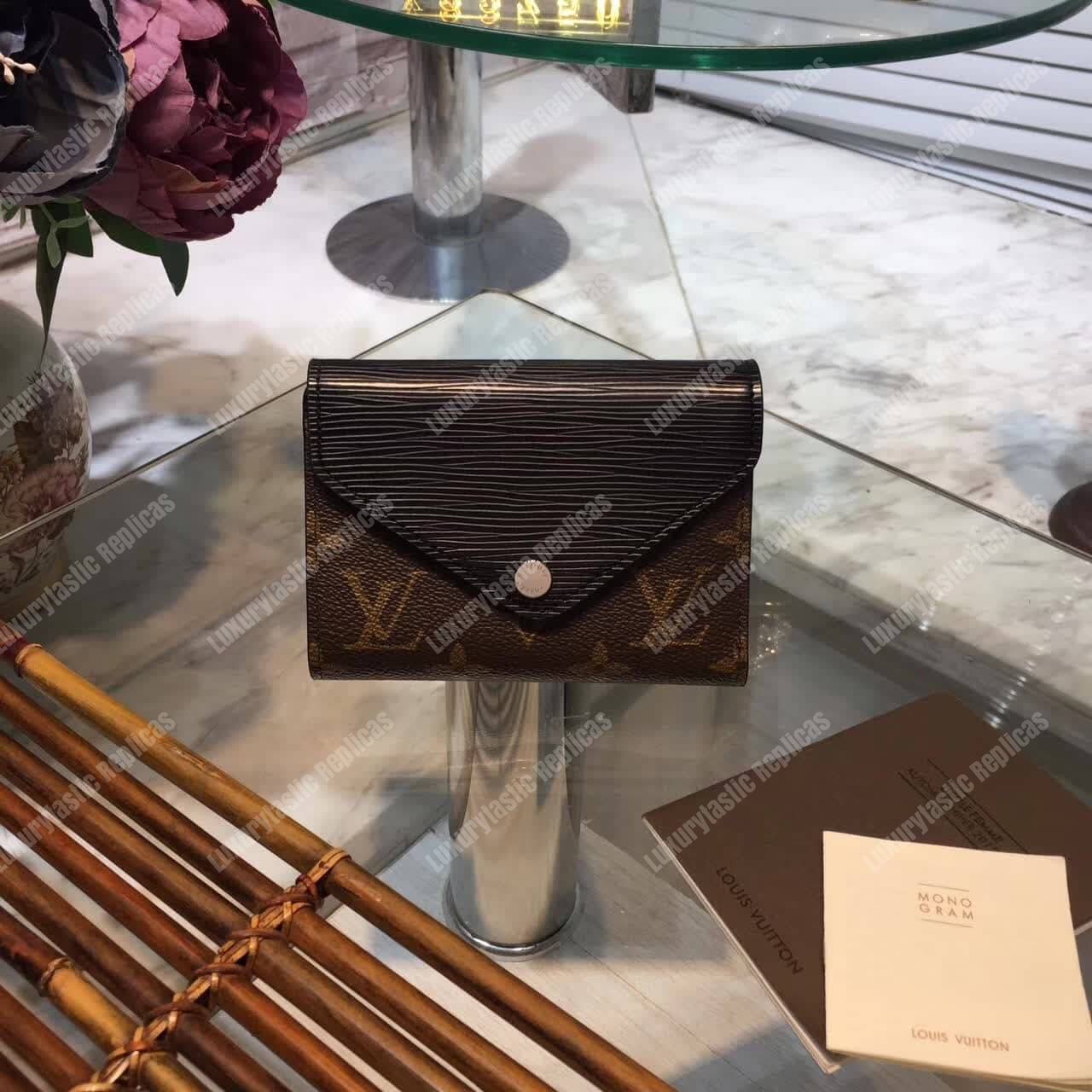LV Marie Lou Compact Wallet Noir