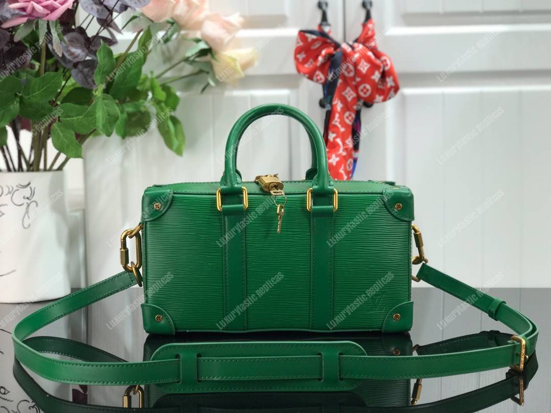 LV Men Runway Box Epi Leather Green