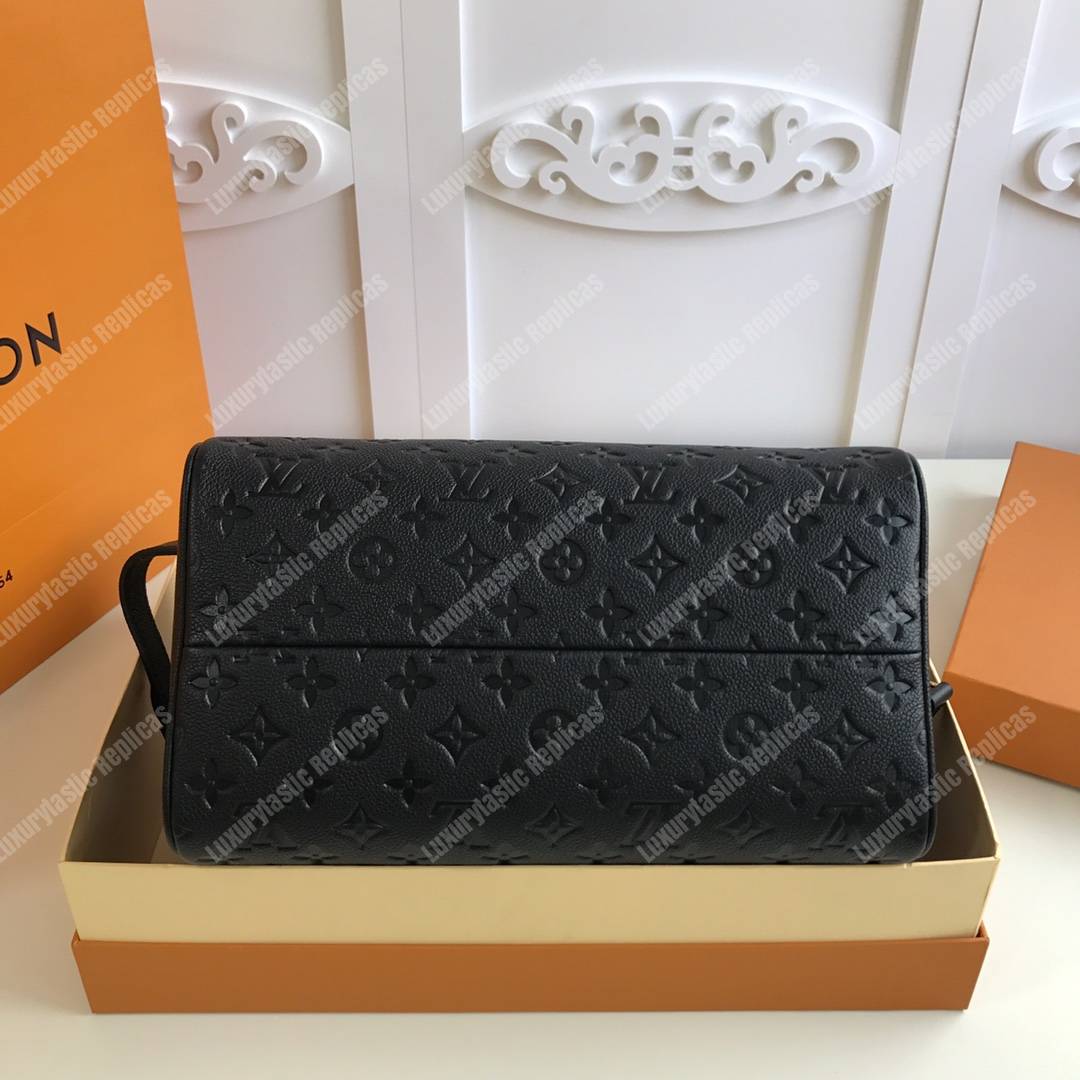 LV Speedy Bandouliere 30 Monogram Empreinte Leather Noir