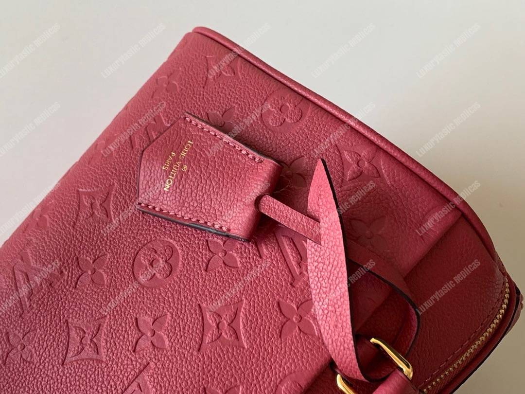 LV Speedy Bandouliere 25 Monogram Empreinte Leather Cherry Berry