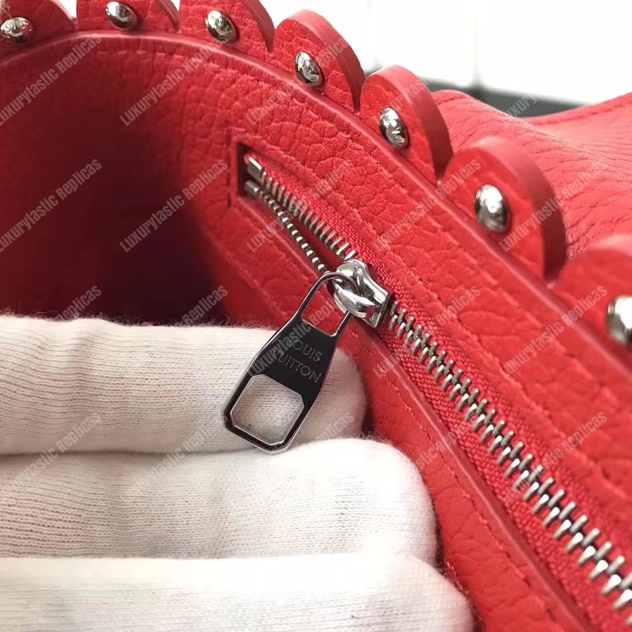 LV Capucines PM Red