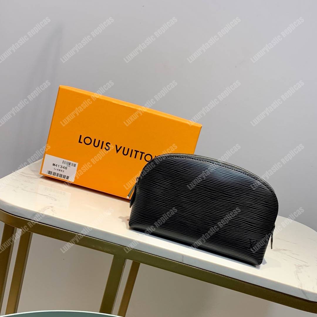 LV Cosmetic Pouch PM Epi Leather Noir