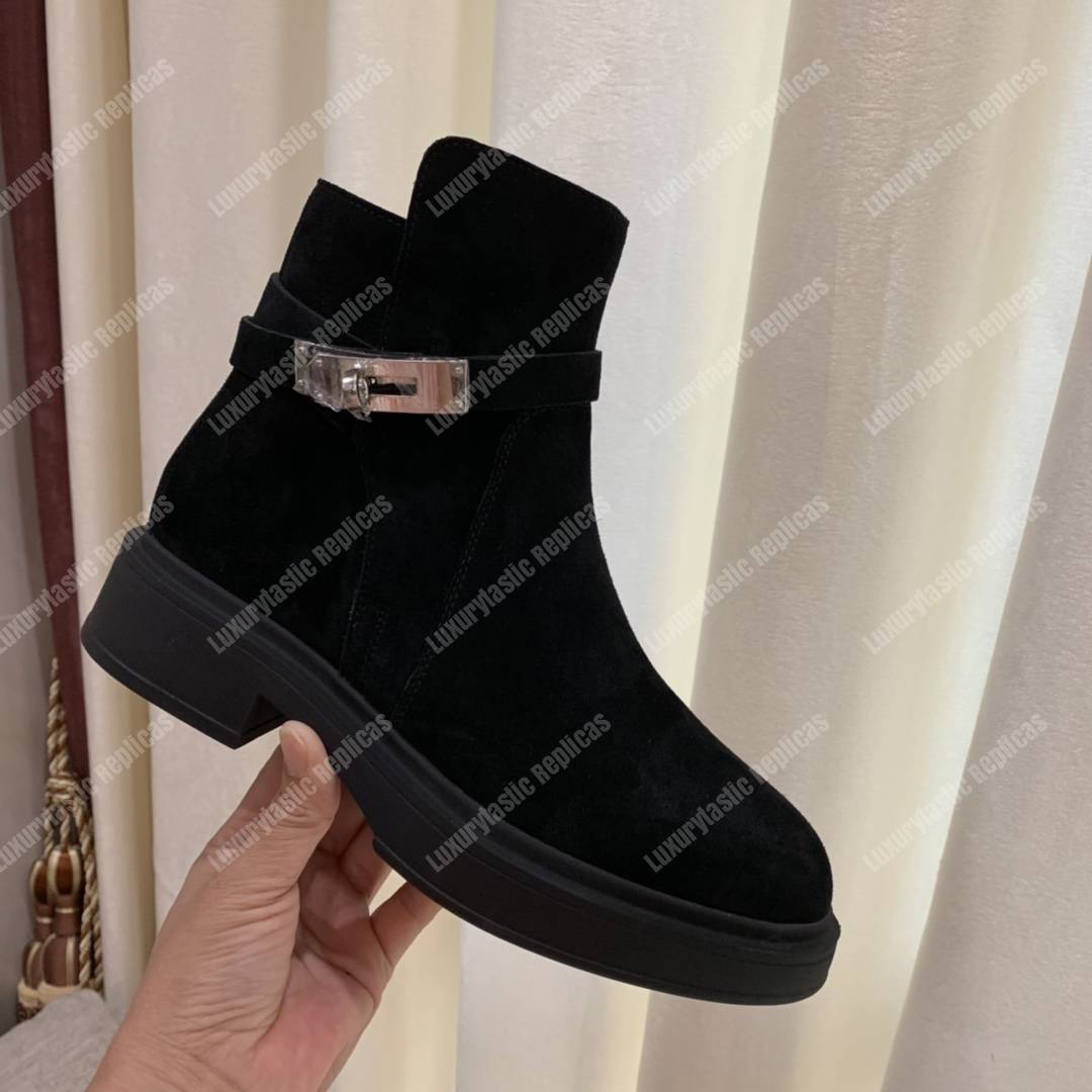 H**mes veo ankle boot black