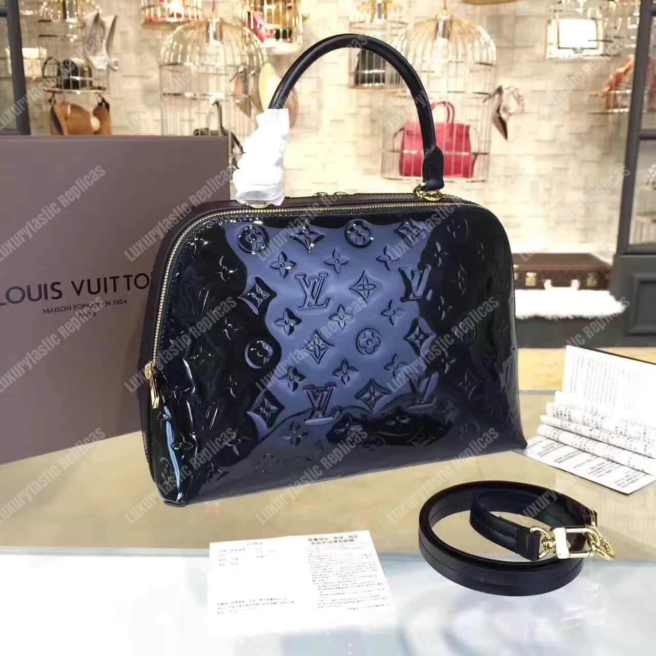 LV Melrose Monogram Vernis Black