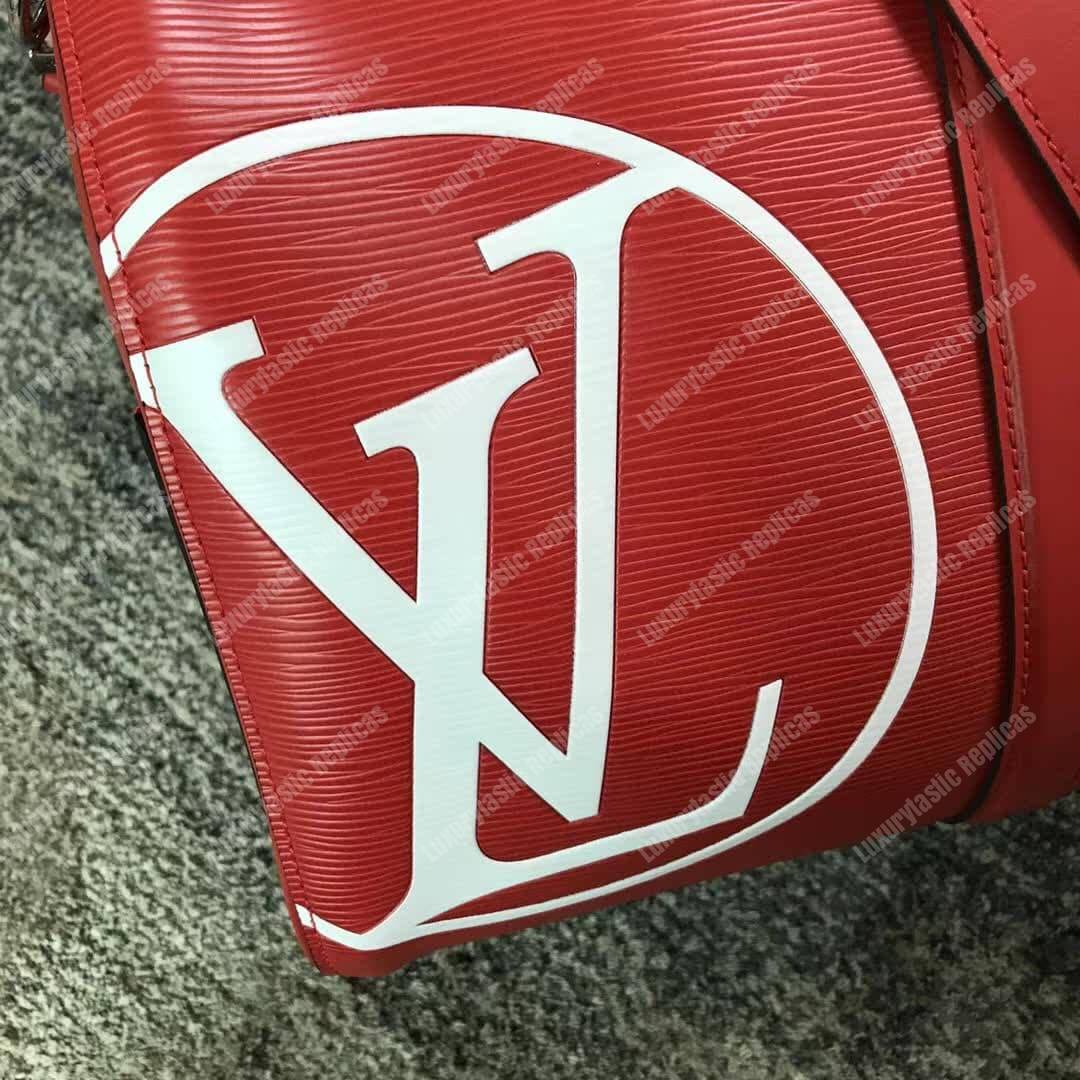 LV Keepall Bandouliere 45 Epi Leather Red