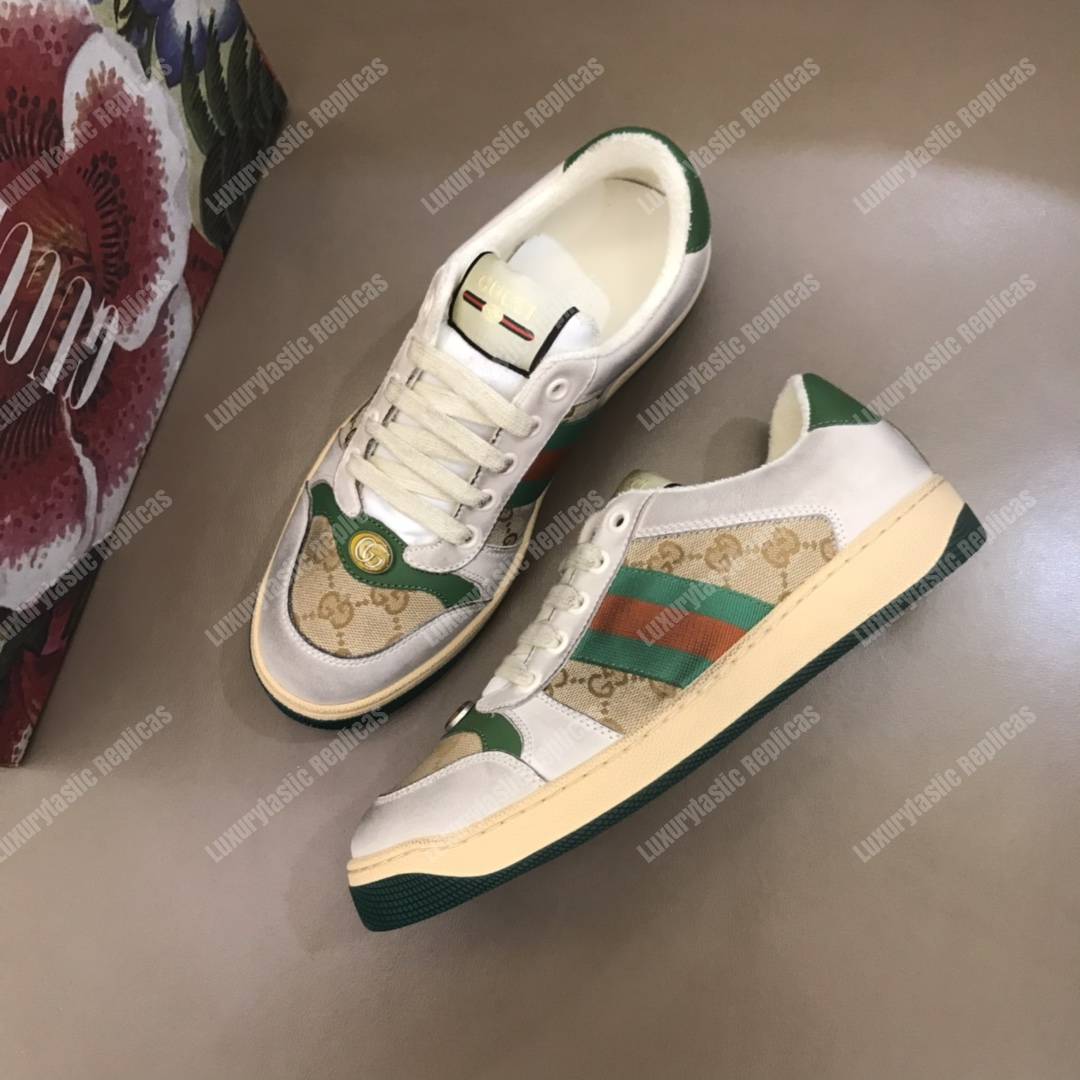 G*u*i screener leather sneaker butter