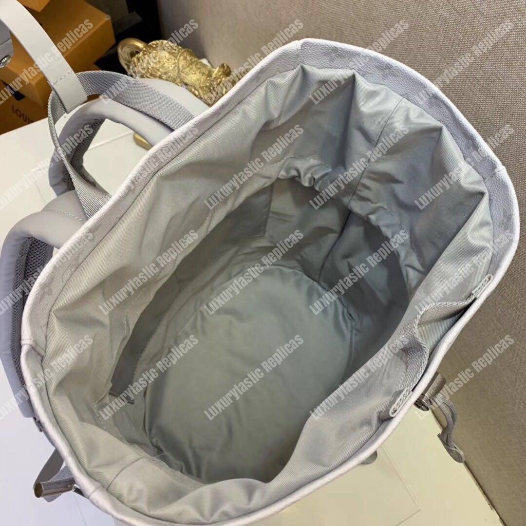 LV Chalk Backpack Monogram Blanc