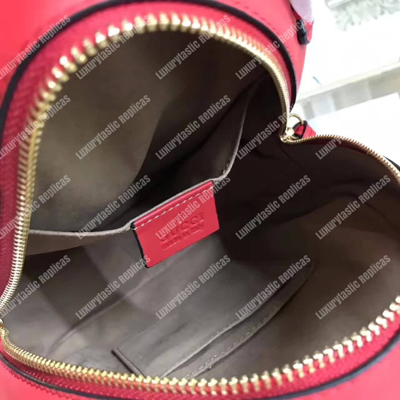 G*u*i gg marmont quilted leather backpack red