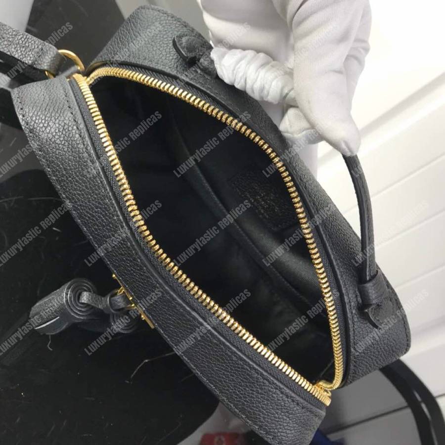 LV Saintonge Monogram Empreinte Leather Noir