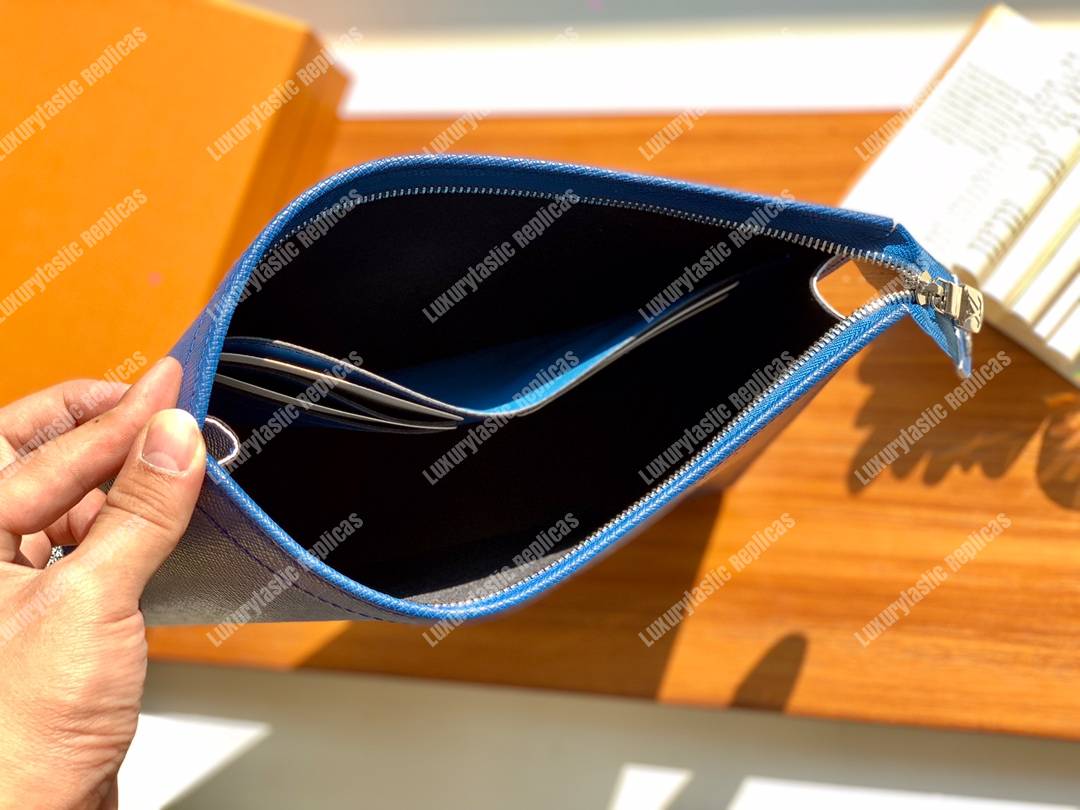 LV Pochette Voyage Cobalt Blue