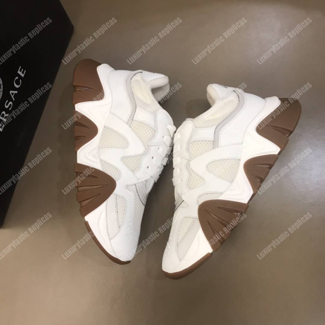 Versace Squalo Sneakers White/Brown