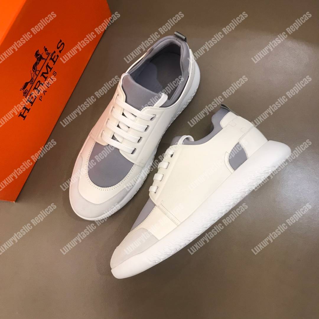 H**mes trail sneaker multicolore white