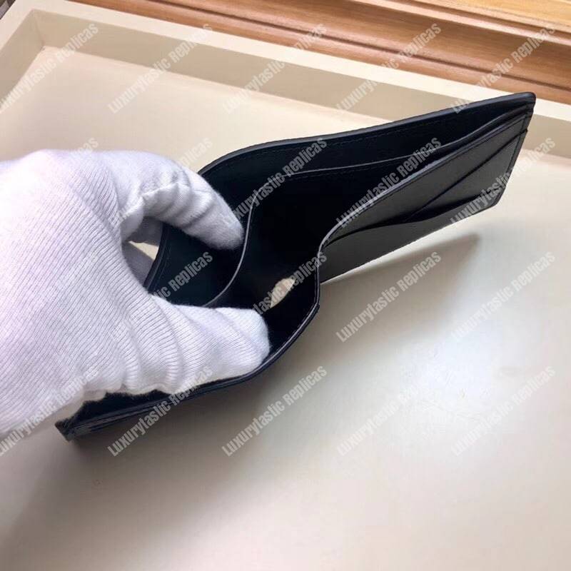 LV Multiple Wallet Taurillon Leather Blue Initials