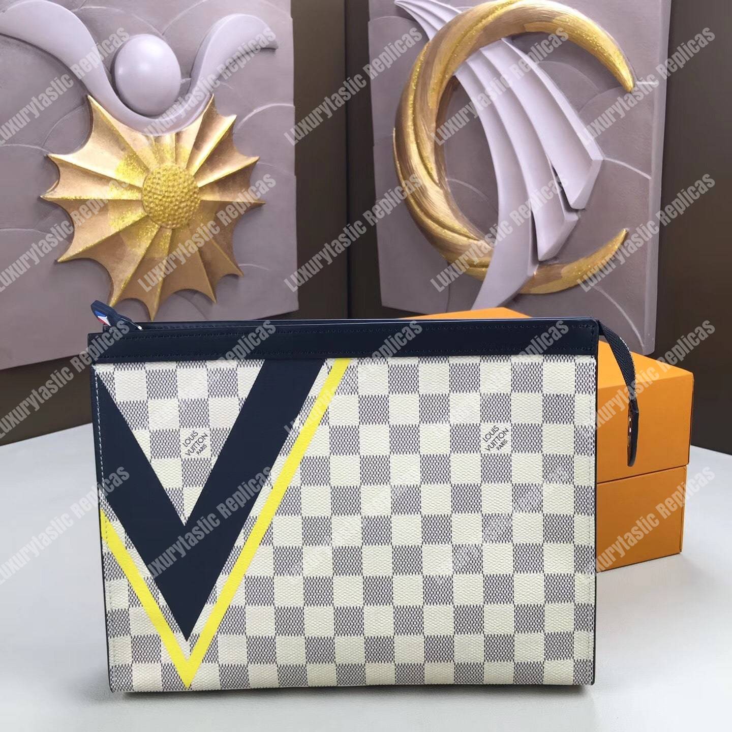 LV Pochette Voyage MM Damier Azur Canvas