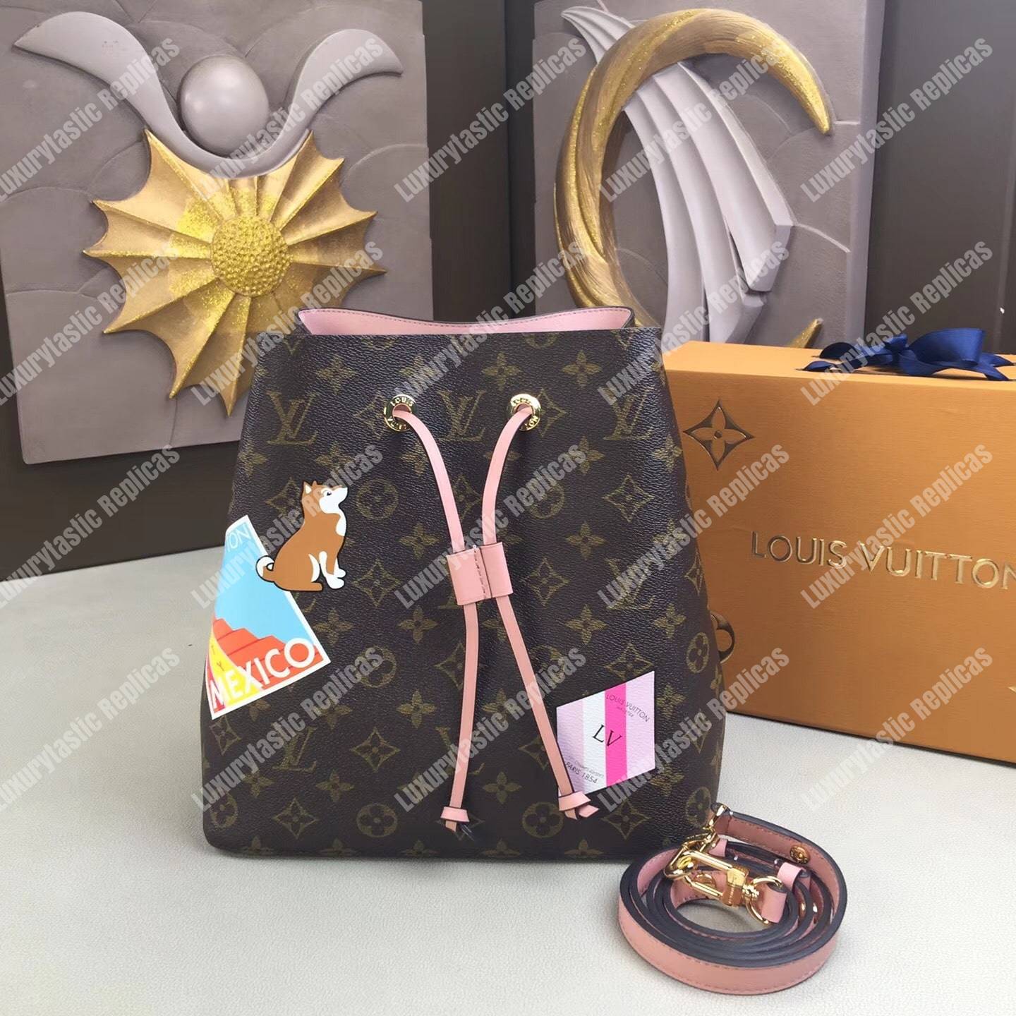 LV NéoNoé Monogram Special Edition Pink