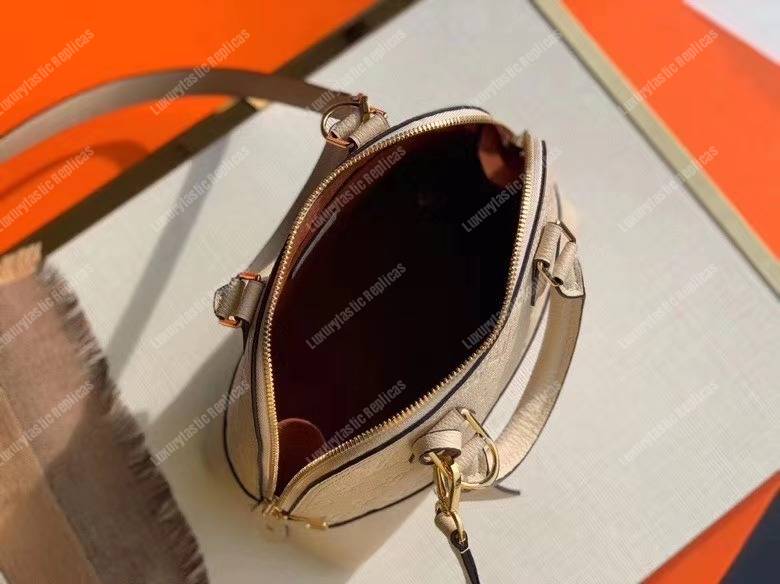 LV Neo Alma BB Monogram Empreinte Creme