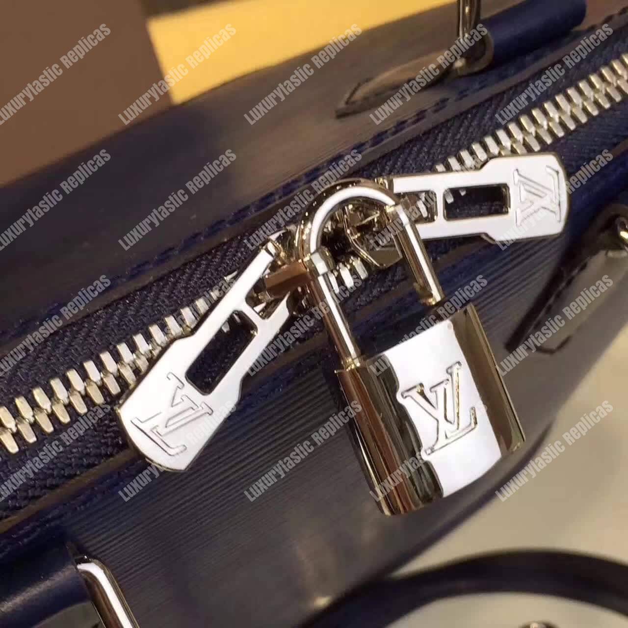LV Alma PM Epi Leather Indigo