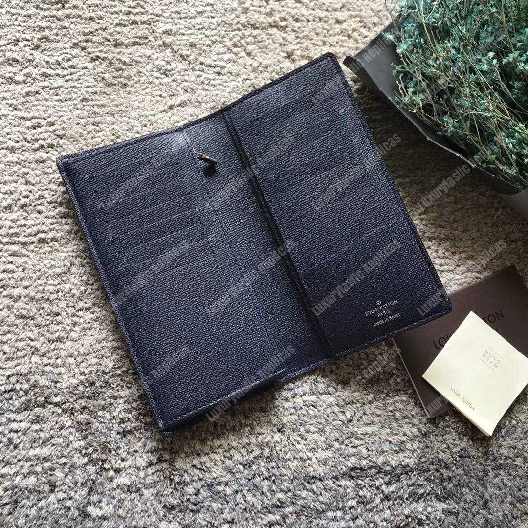 LV Circle signature Brazza Wallet Epi Leather Noir