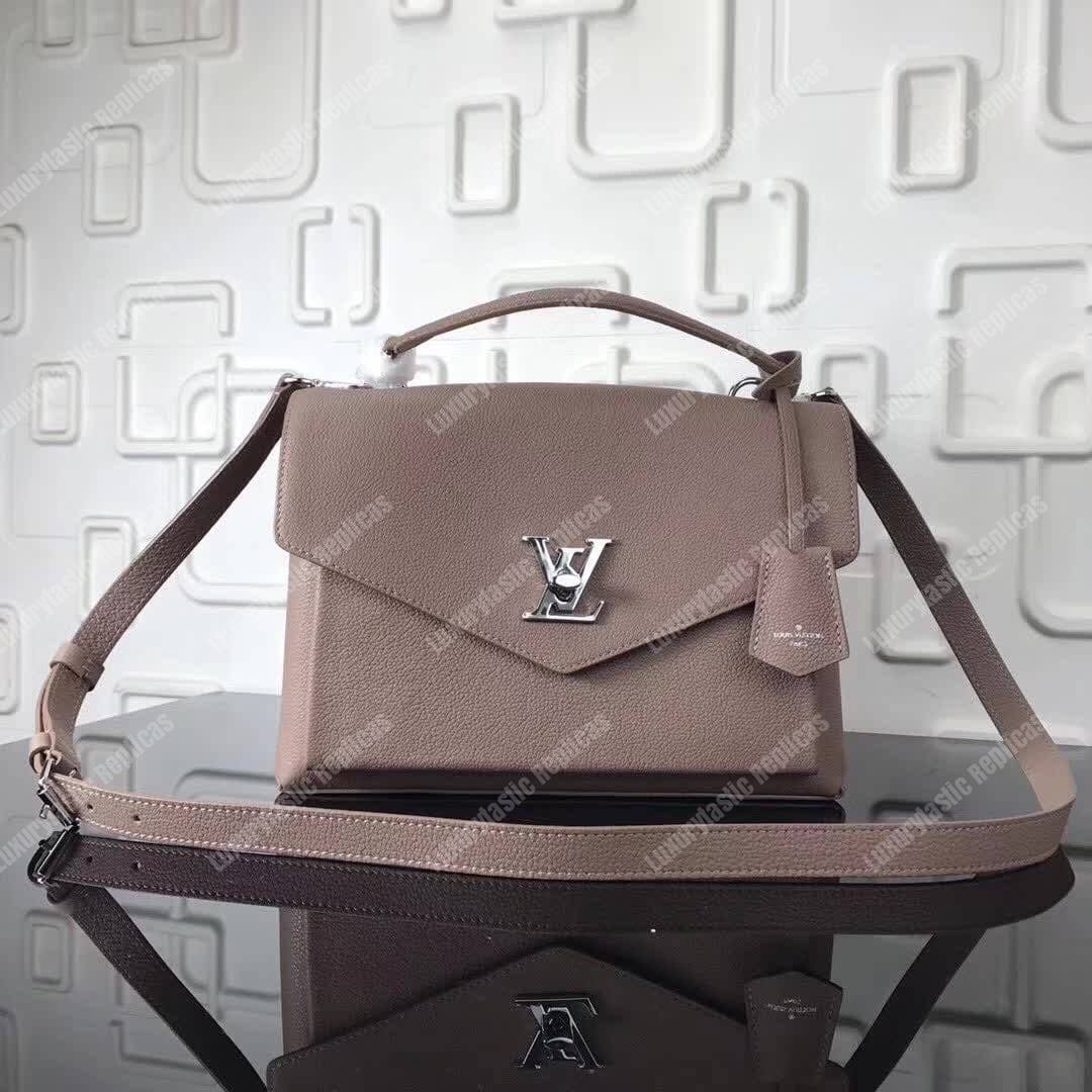 LV MyLockme Handbag Taupe Glace