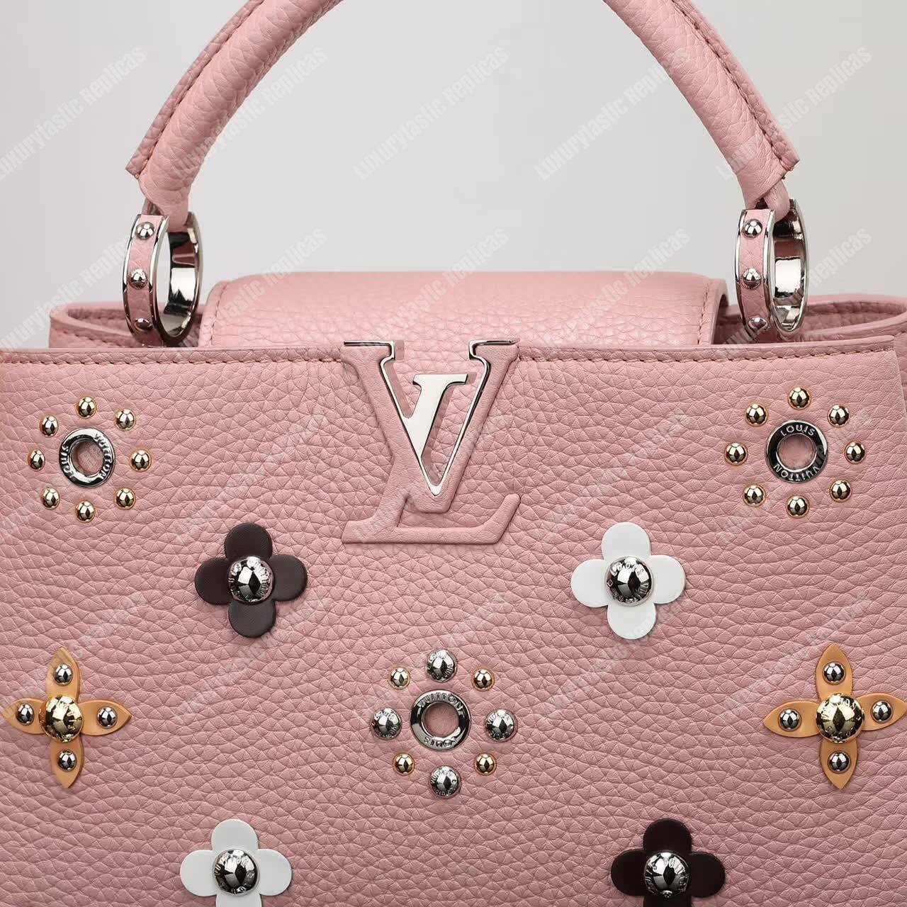 LV Capucines BB Taurillon Leather Mechanical Flowers