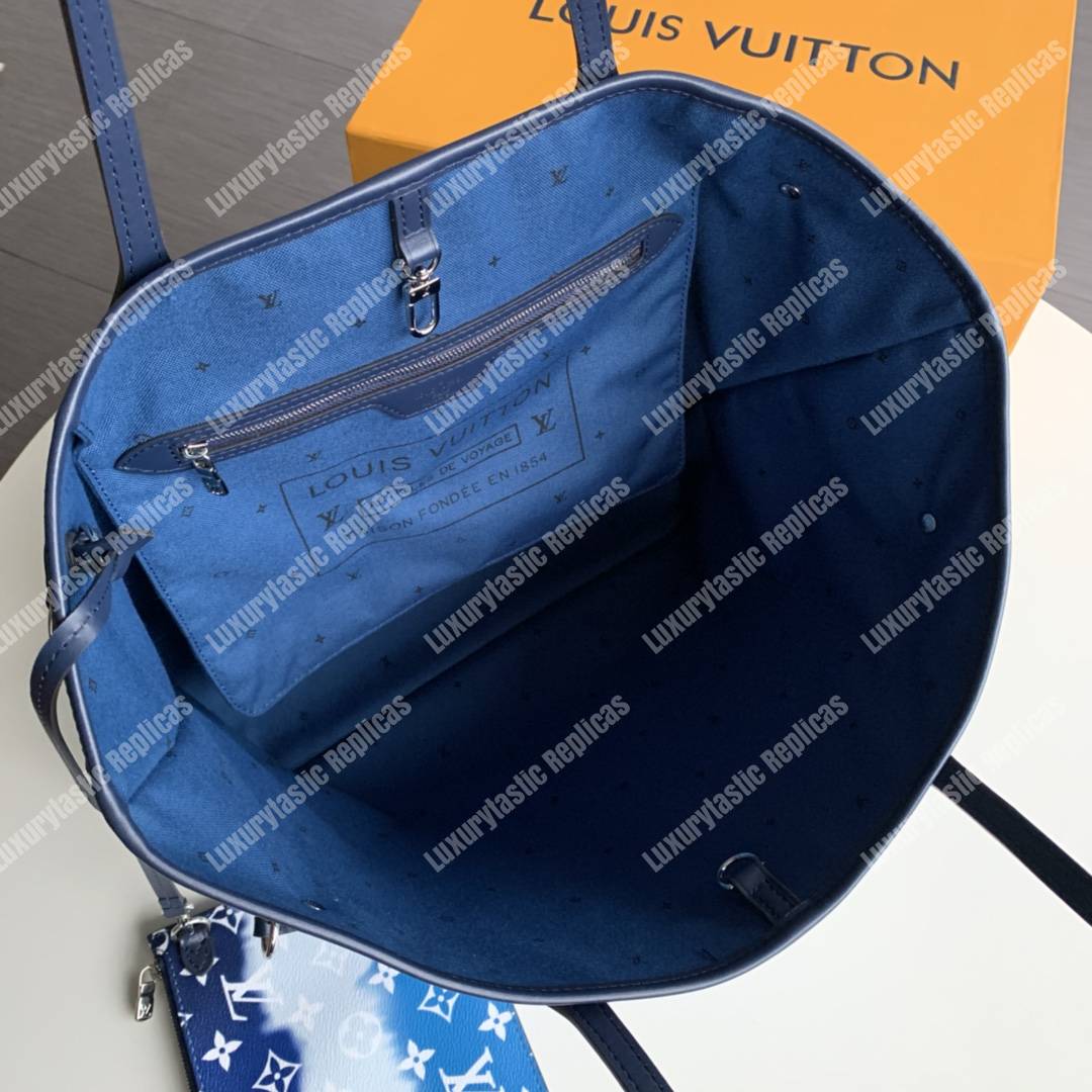 LV Escale Neverfull MM Bleu