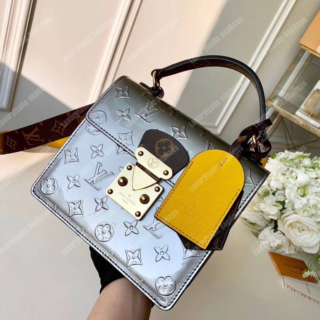LV Spring Street Monogram Vernis Bitume Métallisé
