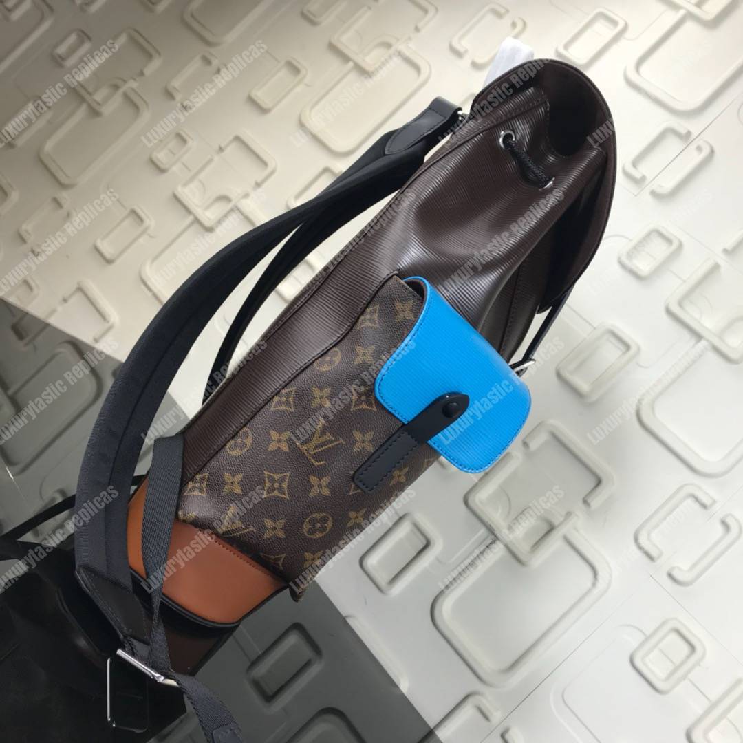 LV Christopher Backpack Epi Leather Monogram Canvas