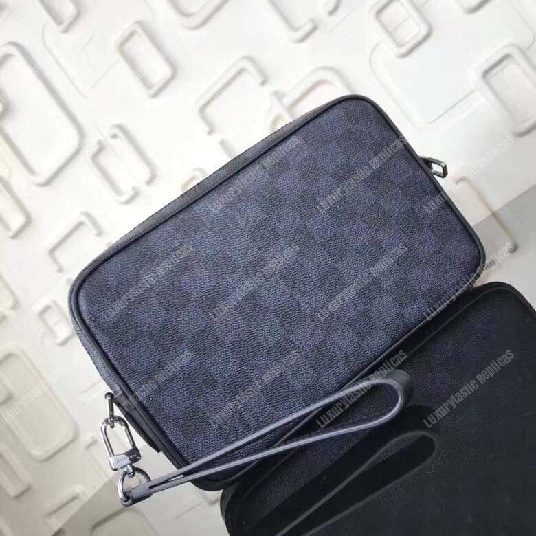 LV Kasai Clutch Damier Graphite Canvas
