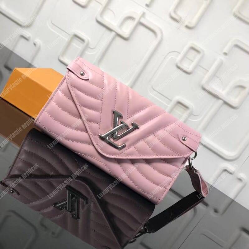 LV New Wave Long Wallet Smoothie Pink